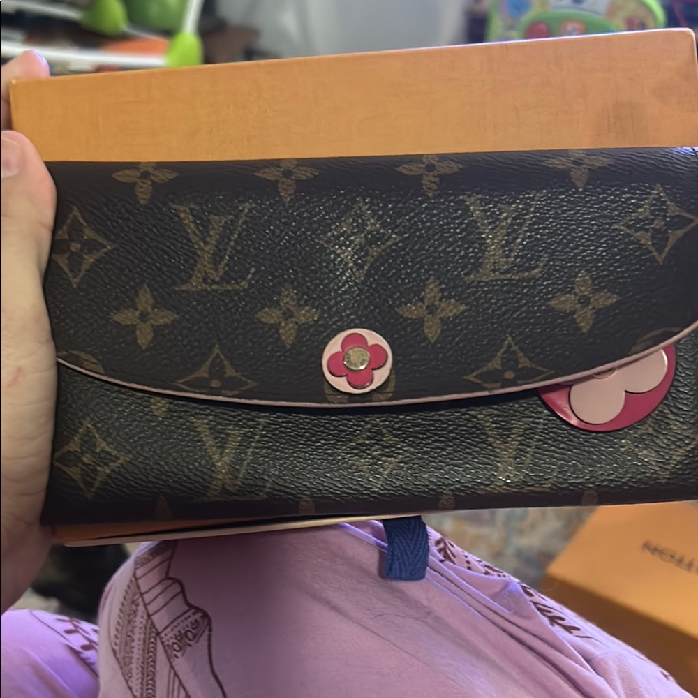 Louis Vuitton Black and Brown Monogram Wallet